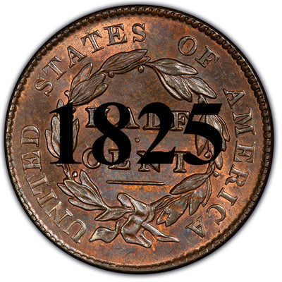 1825 Classic Head Half Cent