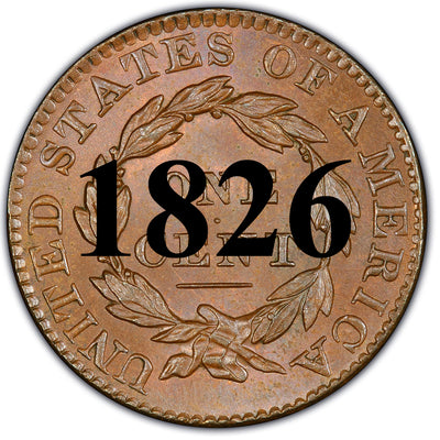 1826 Coronet Matron Head Large Cent