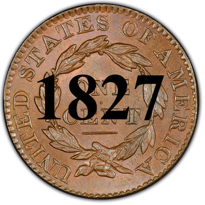 1827 Coronet Matron Head Large Cent