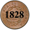 1828 Coronet Matron Head Large Cent