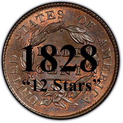 1828 Classic Head Half Cent 