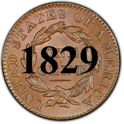 1829 Coronet Matron Head Large Cent