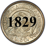 1829 Bust Half Dime