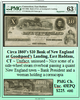 Circa 1860’s $10 Bank of New England at Goodspeed’s Landing, East Haddam, CT #182