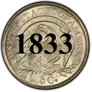 1833 Bust Half Dime
