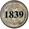 1839 Seated Liberty Half Dime