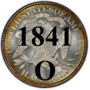 1841-O Seated Liberty Half Dollar , Type 1 "Obverse Stars No Motto"