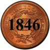1846 Coronet Braided Hair Large Cent