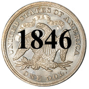 1846 Seated Liberty Dollar