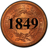 1849 Coronet Braided Hair Large Cent