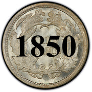 1850 Seated Half Dime , Type 2 "Stars on Obverse"