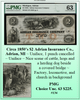Circa 1850's $2 Adrian Insurance Co., Adrian, MI #134