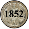 1852 Seated Half Dime , Type 2 "Stars on Obverse"