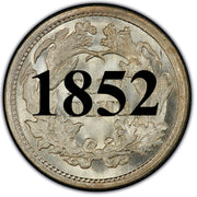 1852 Seated Half Dime , Type 2 "Stars on Obverse"