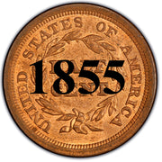 1855 Braided Hair Half Cent