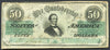 1863 $50 (T-57) Richmond, Virginia - Confederate Currency -