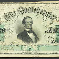 1863 $50 (T-57) Richmond, Virginia - Confederate Currency -