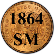 1864 Small Motto Two Cent Piece