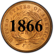 1866 Two Cent Piece