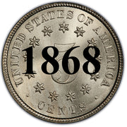 1868 Shield Nickel