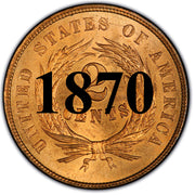 1870 Two Cent Piece