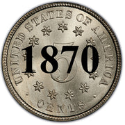 1870 Shield Nickel