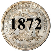 1872 Seated Liberty Dollar