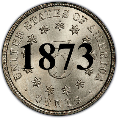 1873 Shield Nickel 