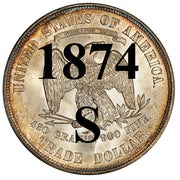 1874-S Trade Dollar