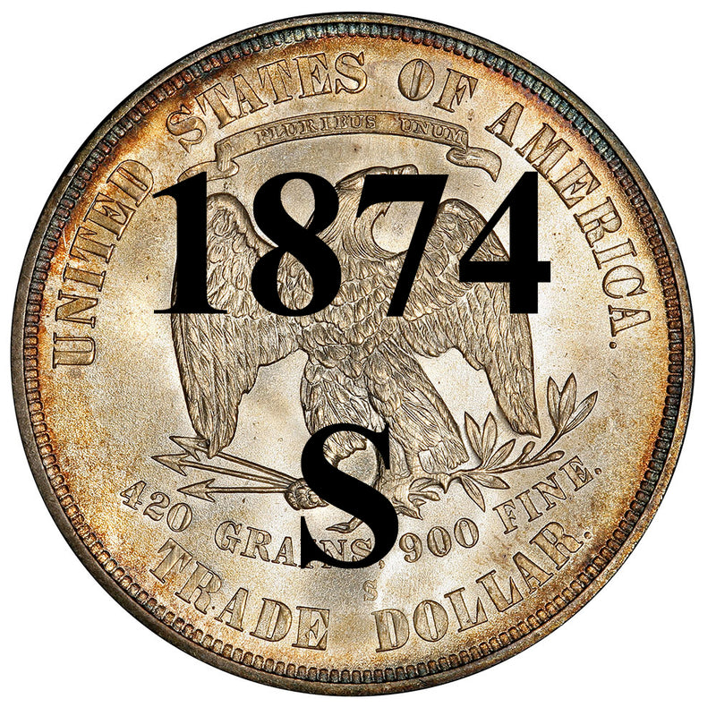 1874-S Trade Dollar | Palm Island