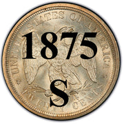 1875-S Twenty Cent Piece