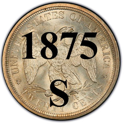 1875-S Twenty Cent Piece