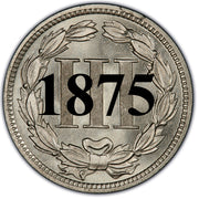 1875 Three Cent Nickel