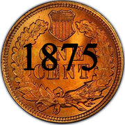 1875 Indian Head Cent