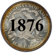 1876 Seated Liberty Half Dollar