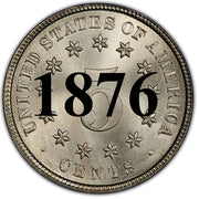1876 Shield Nickel