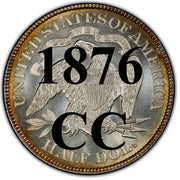 1876-CC Seated Liberty Half Dollar