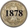 1878 Seated Liberty Dime , Type 4 "Obverse Legend"