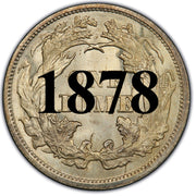 1878 Seated Liberty Dime , Type 4 "Obverse Legend"