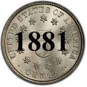 1881 Shield Nickel