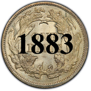 1883 Seated Liberty Dime , Type 4 "Obverse Legend"