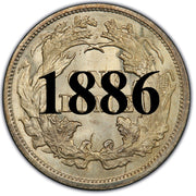 1886 Seated Liberty Dime , Type 4 "Obverse Legend"