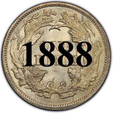 1888 Seated Liberty Dime , Type 4 