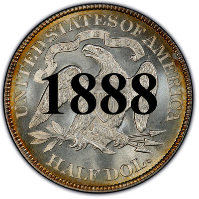 1888 Seated Liberty Half Dollar