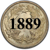 1889 Seated Liberty Dime , Type 4 "Obverse Legend"