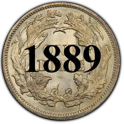 1889 Seated Liberty Dime , Type 4 