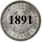 1891 Liberty Nickel