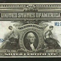 1899 $2 "Mini-Porthole" Blue Seal Silver Certificate