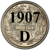 1907-D Barber Dime