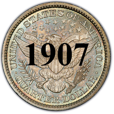 1907 Barber Quarter